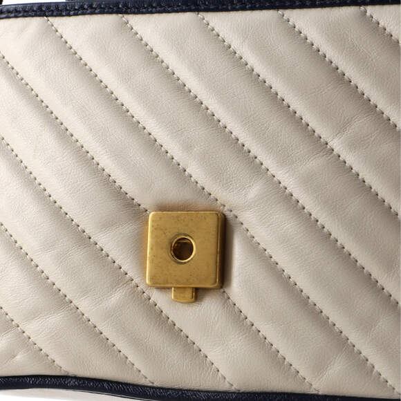 Gucci Gg Marmont Top Handle Flap Bag #124871G10B - Picture 8 of 9